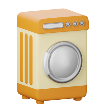 A small washer and dryer icon on a black background png