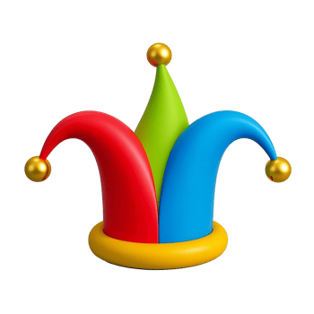 Bright And Festive Jester Hat With Transparent Background png
