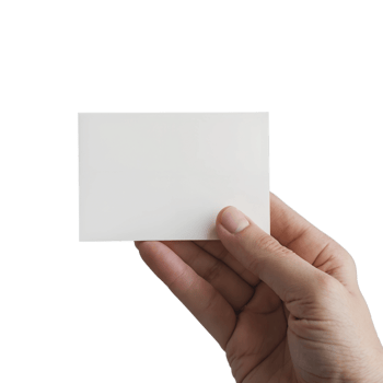 Isolated Blank Card Template Customizable Business or Invitation Card Design png