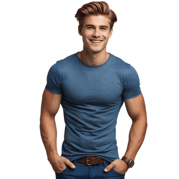 Happy Young Man with Perfect Smile Ideal for Branding Marketing png