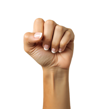 Clenched Fist Symbolizing Unity and Action High-Resolution Stock Photo png