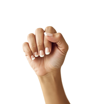 Female Fist Raised in Determination Symbol of Resilience and Confidence png