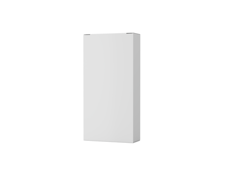 Rectangular Cardboard Box For Packaging, Positioned Horizontally. 3d Illustration png