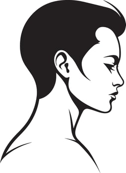 silhouette of a man head illustration vector