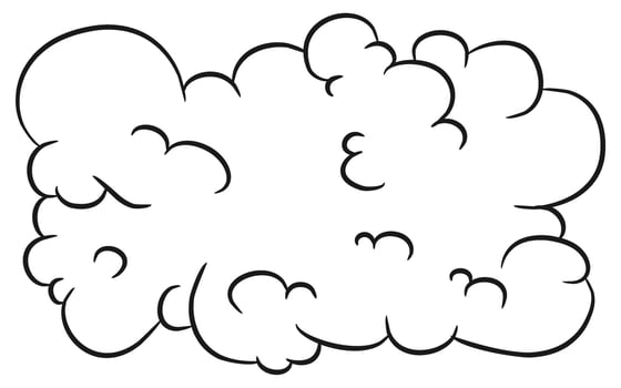 Hand Drawing Illustration Cloud vector