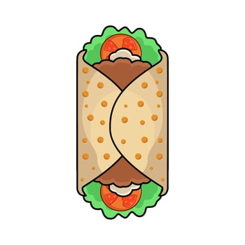 illustration of Wrap vector