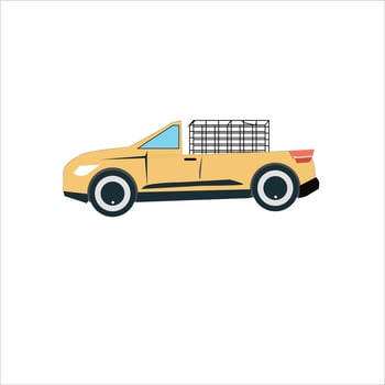 Pickup Illustration on a white background vector
