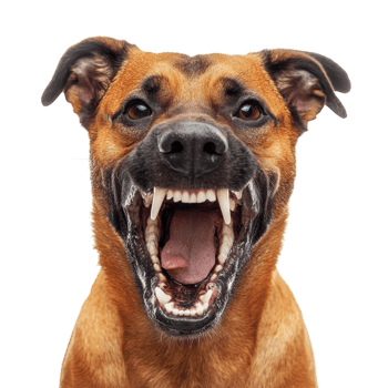 Aggressive Business Portrait on transparent background. png