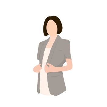 Simple business Woman Illustration image png