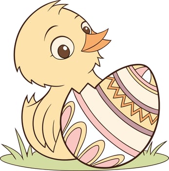 Easter Chick Hatching vector