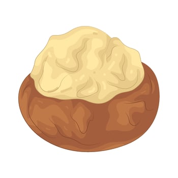 Illustration of Stuffed Mushrooms vector