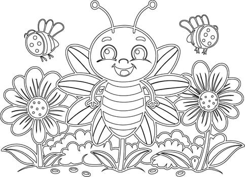 Simple Butterfly Coloring Pages Perfect for Preschoolers vector