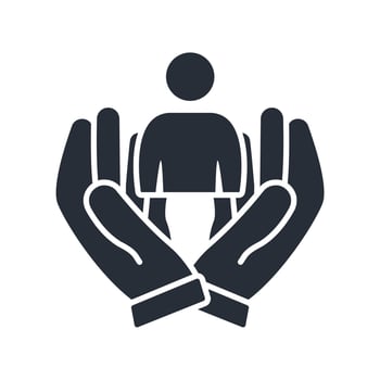 help icons Flat style design vector