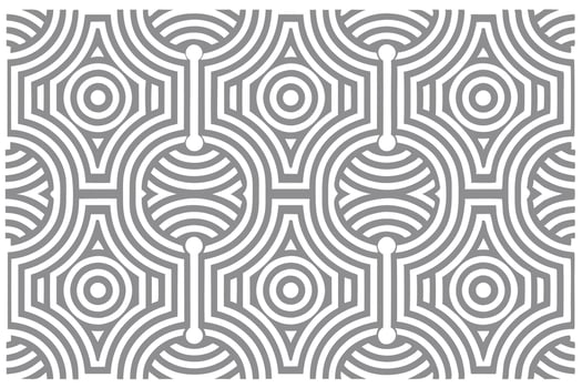 Abstract modern geometric pattern with polka dots on grey background. vector