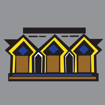 arabic muslim mosque icon isolated flat style vector