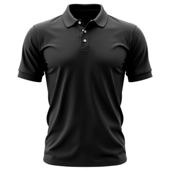 Black polo shirts mockup png