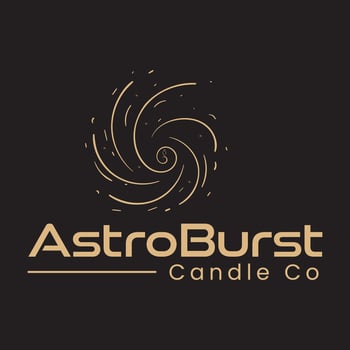 glaxy, Astro Brust space candle logo vector