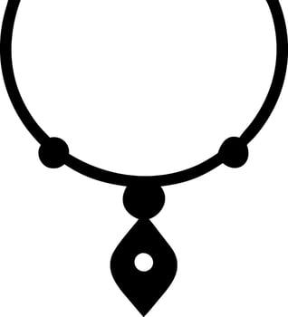 Timeless Necklace Icon Set vector