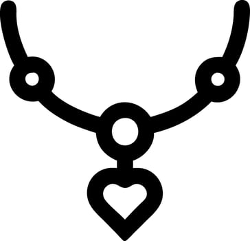 Jewelry Necklace Symbol Icons vector