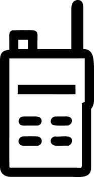 Simple Walkie-Talkie Emblem Pack vector