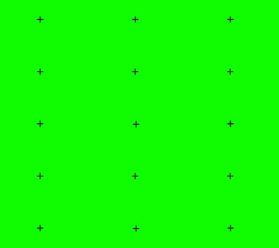 green screen background VFX motion tracking markers. Abstract concept footage replacement tracking markers element. vector