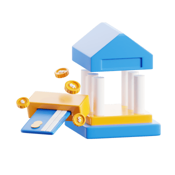 debit card 3D Illustration png