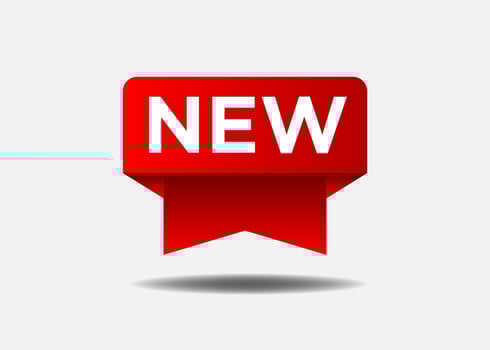Stylist new label, design template vector