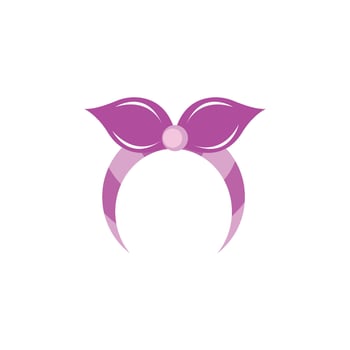 Purple headband icon vector