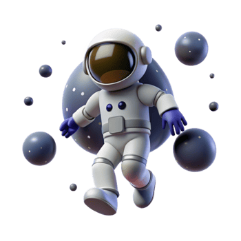 elegant contemporary A lone astronaut floating in the vast emptiness of space, surrounded by distant galaxies, realistic style, dim lighting, lonely, authentic png