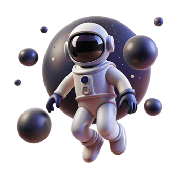 dramatic artistic A lone astronaut floating in the vast emptiness of space, surrounded by distant galaxies, realistic style, dim lighting, lonely, authentic png
