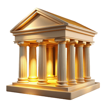 dramatic classic An ancient Greek temple, marble columns, intricate carvings, bathed in golden sunlight, dramatic perspective, photorealistic style, detailed png