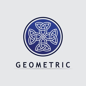 celtic Geometric logo stock icon illustration and business logo vector