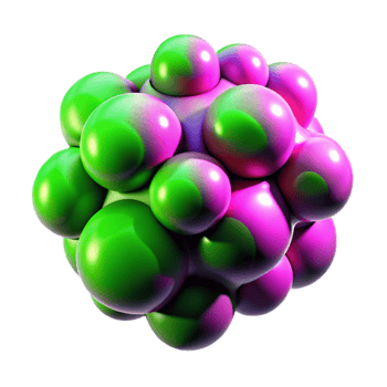 elegant creative A cluster of amorphous blobs in neon pink and acid green, illuminated by a blacklight, in a vaporwave style genuine png