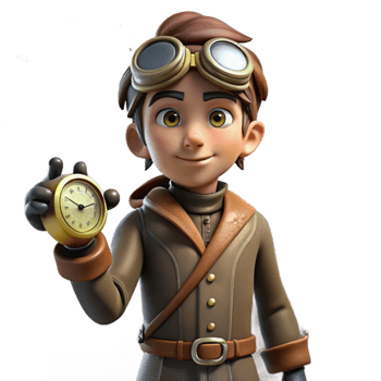 wonderful abstract A lone steampunk explorer in a leather aviator jacket and goggles, holding a complex compass, amidst swirling dust motes in a dim, dusty attic, cinematic lighting high quality png