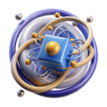 elegant creative A quantum computer processing information, swirling particles and light trails, complex and abstract design, scientific visualization style professional png