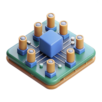 stunning artistic A single circuit board, intricate pathways and components, highly detailed and realistic, technical illustration style high resolution png