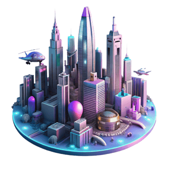 dramatic vintage A towering, chrome megacity, Art Deco inspired architecture, with flying vehicles weaving through neon-lit canyons. Volumetric lighting creates a hazy atmosphere.... png