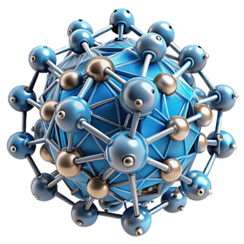 serene modern A swarm of nanobots assembling a complex structure, intricate details, bright studio lighting, technical illustration style detailed png