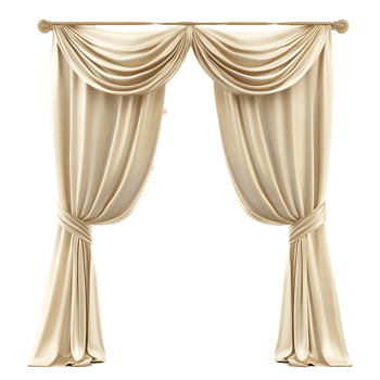 Soft Velvet Drapes Stylish Window Covering Design transparent background png