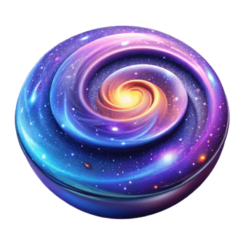 stunning classic serene contemporary A spiral galaxy swirling with vibrant colors and stars, illuminated by the ethereal glow of nebulae, in a cosmic, space art style exclusive genuine png