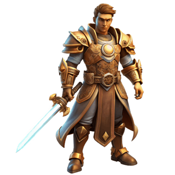 dramatic rustic wonderful vintage A steampunk warrior wearing intricate armor and wielding a glowing sword, dramatic backlighting, heroic fantasy style authentic premium png
