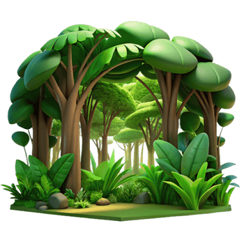 beautiful rustic extraordinary artistic A lush jungle scene, dappled sunlight filtering through the canopy, vibrant greens and deep shadows, Art Nouveau style genuine detailed png