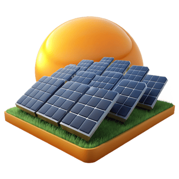 extraordinary vintage serene minimalist A field of solar panels stretching towards the horizon, depicted in a photorealistic, landscape style, with warm, golden hour lighting professional genuine png