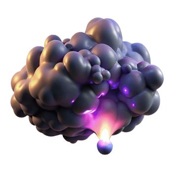 wonderful contemporary stunning traditional A cloud of iridescent smoke, morphing into abstract, organic shapes, illuminated by a single, spotlight from below, dark, moody lighting, fantasy art... png