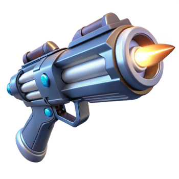 impressive rustic wonderful minimalist A close-up of a futuristic weapon firing a beam of pure energy, illuminated by the intense white light of the beam, in a sci-fi action style authentic 4K png