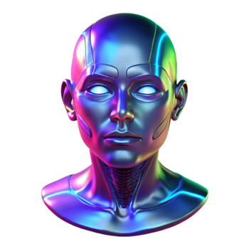 extraordinary rustic impressive minimalist A holographic projection of a human face, glitching and distorting in a darkened room, illuminated by flickering neon signs. Dark, atmospheric lighting.... png