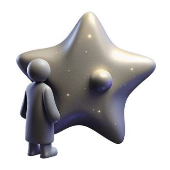 elegant contemporary wonderful minimalist A solitary figure, silhouetted against the backdrop of a dying star, contemplates the vastness of space. Melancholy, atmospheric style genuine detailed png