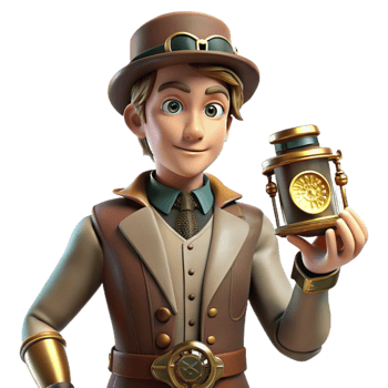 impressive classic serene traditional A time traveler in Victorian clothing holding a futuristic device, soft, diffused lighting, steampunk style premium premium png
