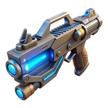 magnificent vintage dramatic abstract A futuristic weapon with intricate engravings and glowing energy cores, studio lighting, 3D render style 4K detailed png