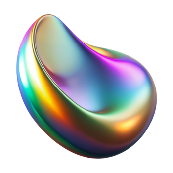 wonderful minimalist vibrant minimalist Liquid mercury morphing into abstract shapes, reflecting a gradient of rainbow hues, futuristic style professional exclusive png
